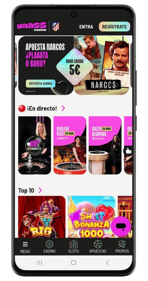 Aplicación móvil Doradobet casino